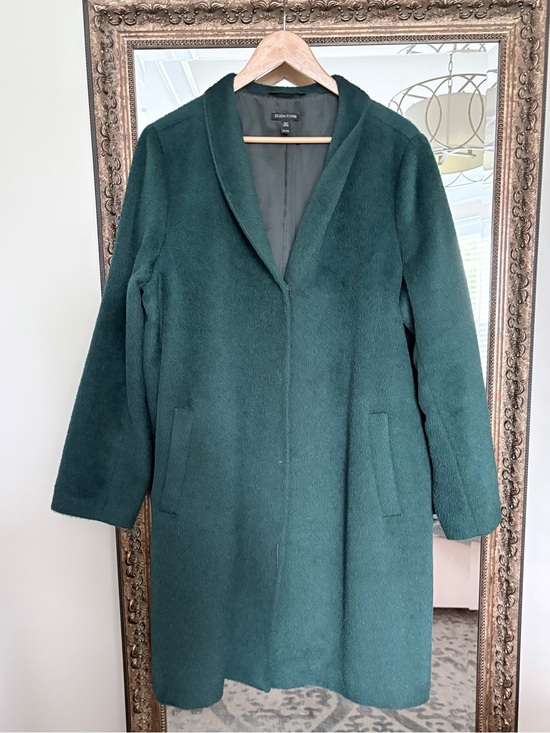 Eileen Fisher Jackets & Blazers - Eileen Fisher Alpaca Wool Soft Teal Coat XL